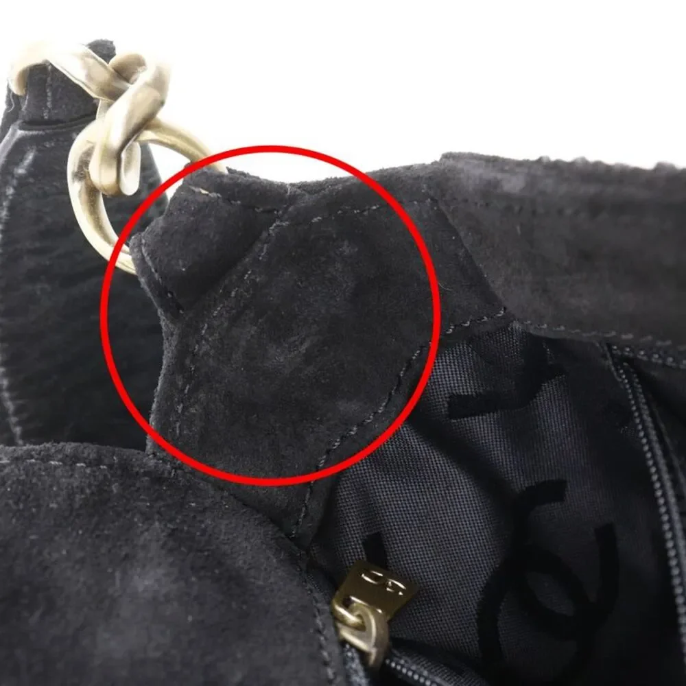 Chanel Wild Stitch Suede Shoulder Bag